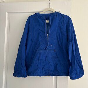 Vintage 90s 100% Cotton Cobalt Blue JCrew Jacket